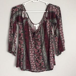 Full Tilt patterned top